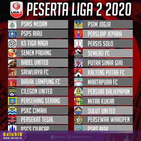 club liga 2 indonesia